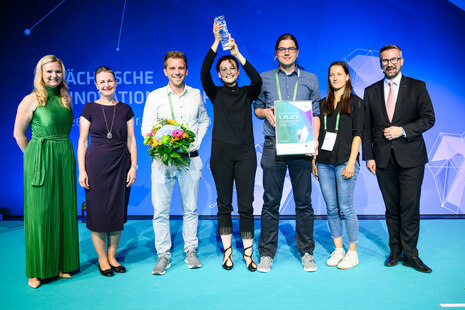 Teilnehmende an der Preisverleihung des Sächsischen Innovationspreises